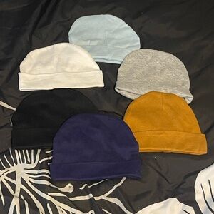 7 Set of Six Beanies for a Baby Boy